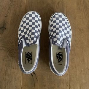 Vans checkered slip ons